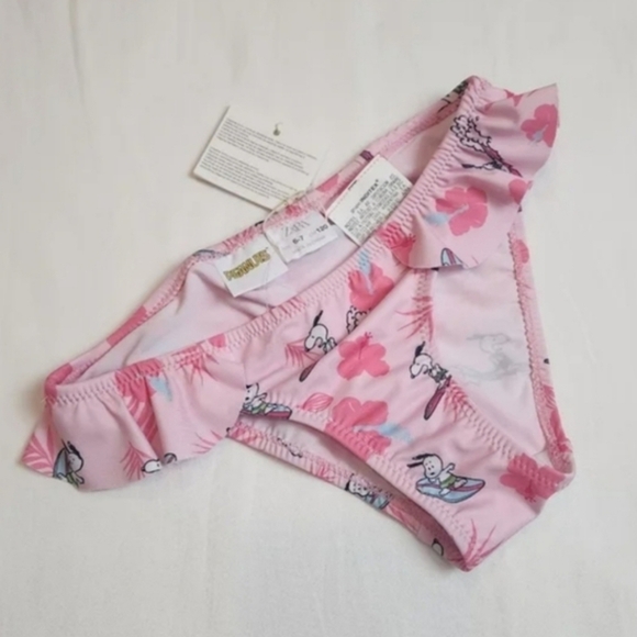 ZARA Pink Peanuts Girl Bikini Bottom - Picture 1 of 6